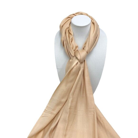 Lightweight Butter Color Scarf NWT - Picture 2 of 4